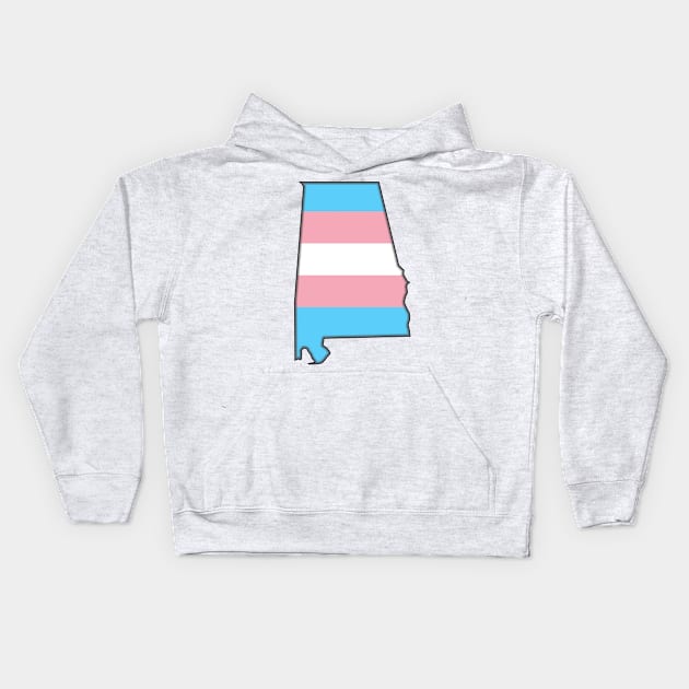 Alabama Trans Pride! Kids Hoodie by somekindofguru